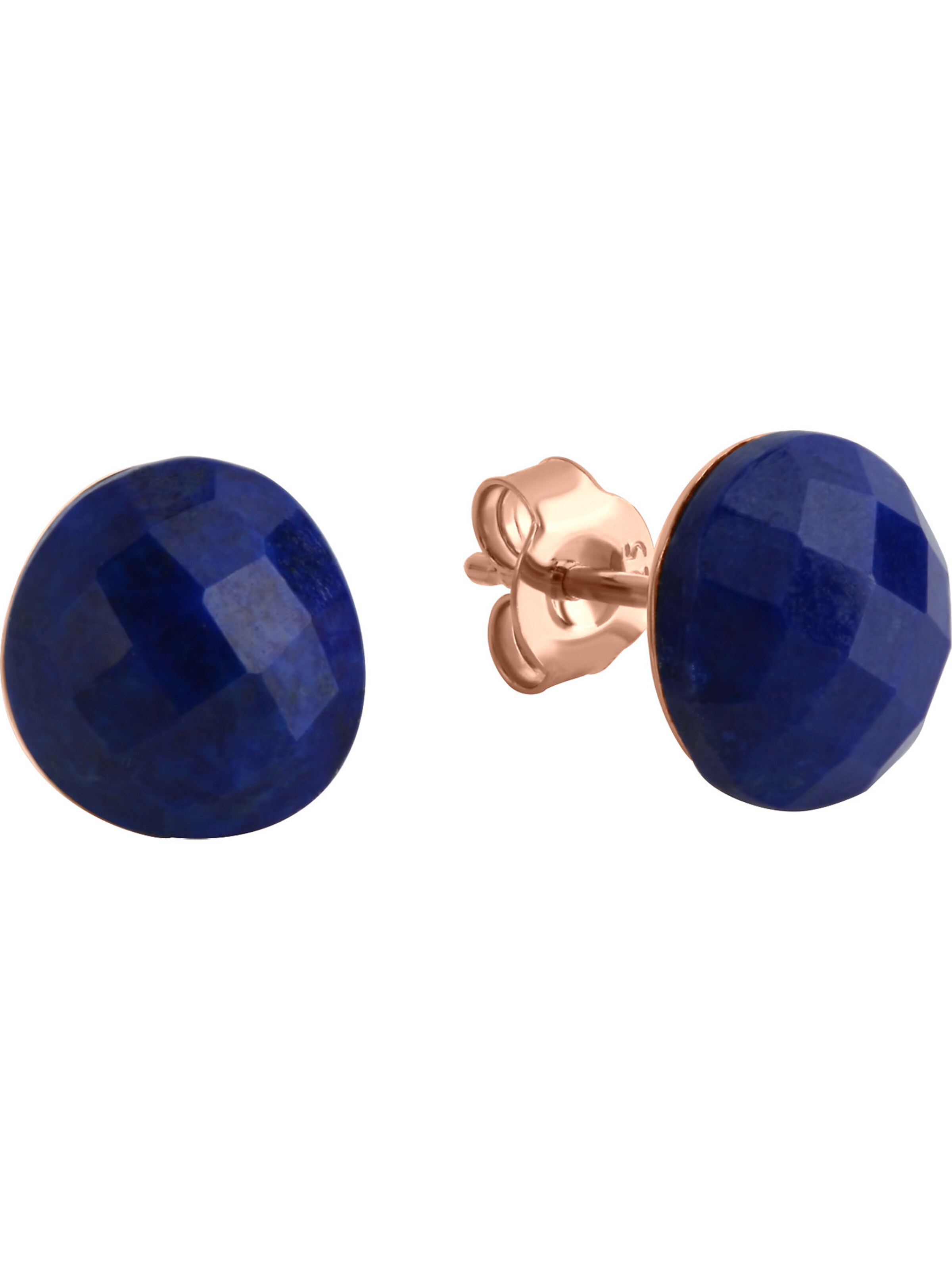 Boucles d'oreilles Jamelli en or : devant