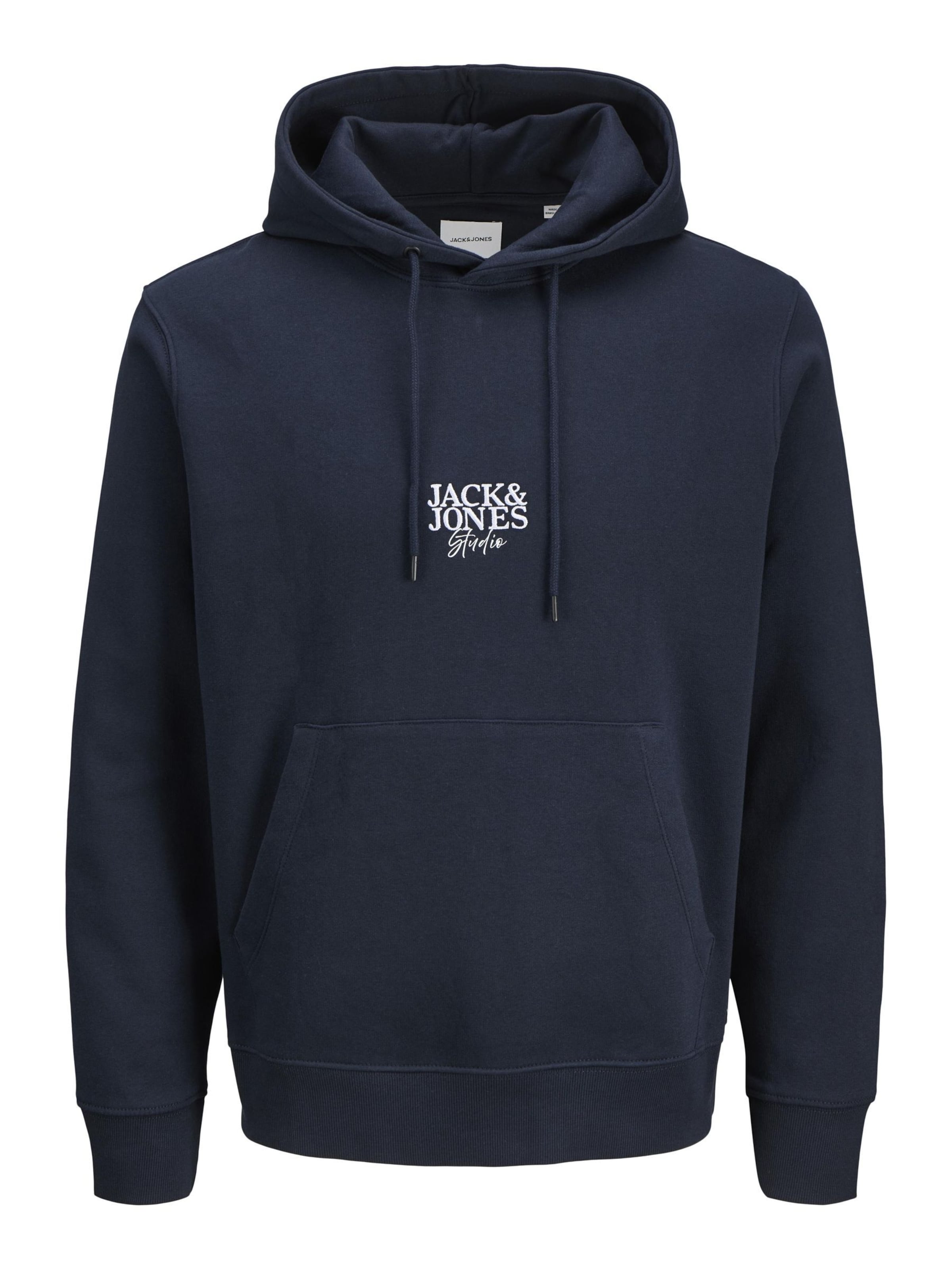 JACK & JONES Sweatshirt i blå / hvid, Produktvisning