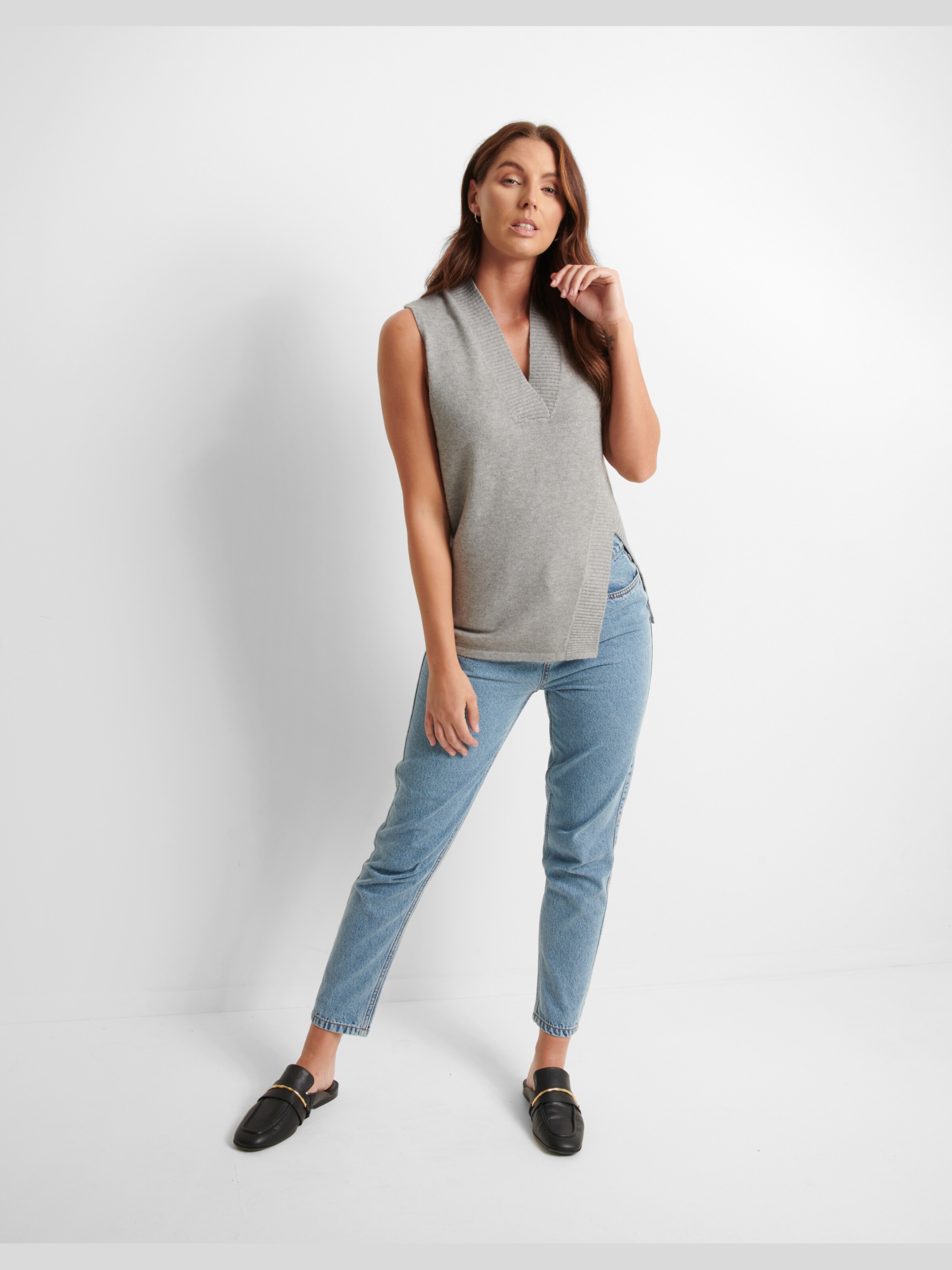 Frauen Shirts & Tops Threadbare Pullover 'Zofia' in Graumeliert - QS79850 Frauen Shirts & Tops Threadbare Pullover 'Zofia' in Graumeliert - QS79850