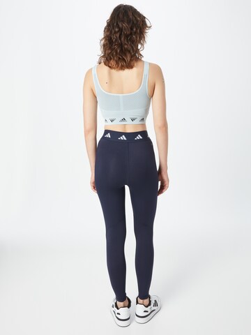 ADIDAS PERFORMANCE Skinny Spodnie sportowe 'Techfit' w kolorze niebieski