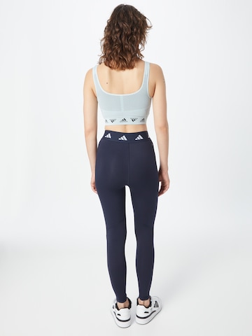 ADIDAS PERFORMANCE - Skinny Calças de desporto 'Techfit' em azul