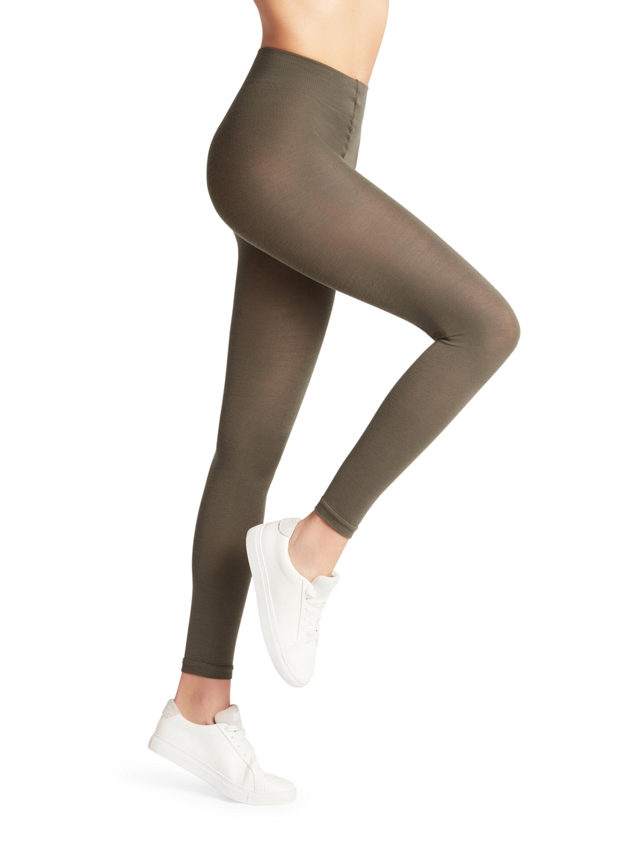 FALKE Slim fit Leggings 'Softmerino' in Green