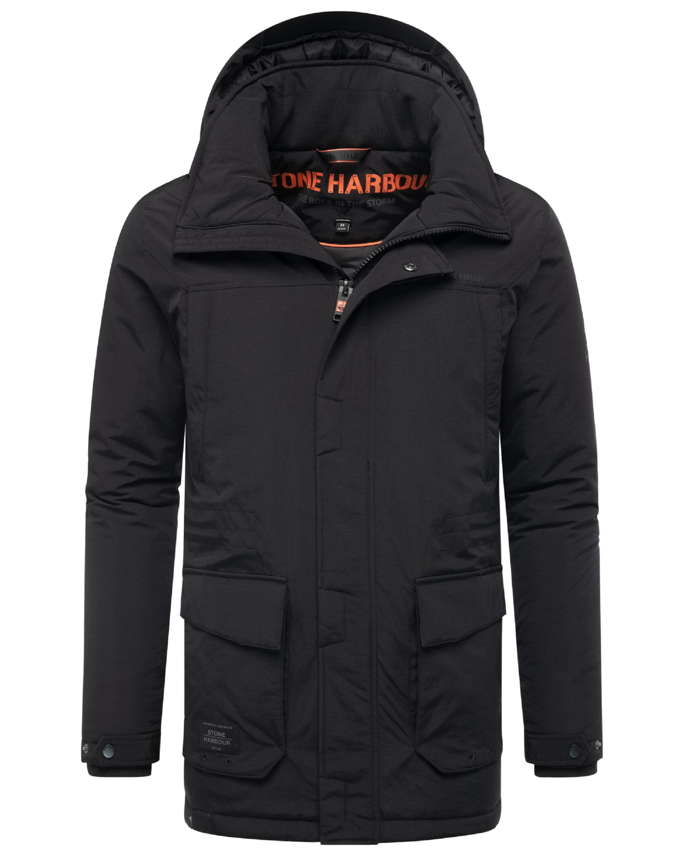 STONE HARBOUR Winter Jacket 'Wadiim' in Black