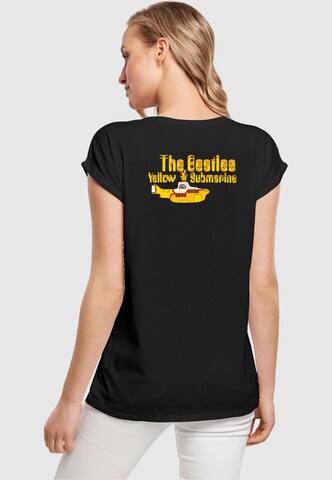 Merchcode T-Shirt 'Yellow Submarine' in Schwarz
