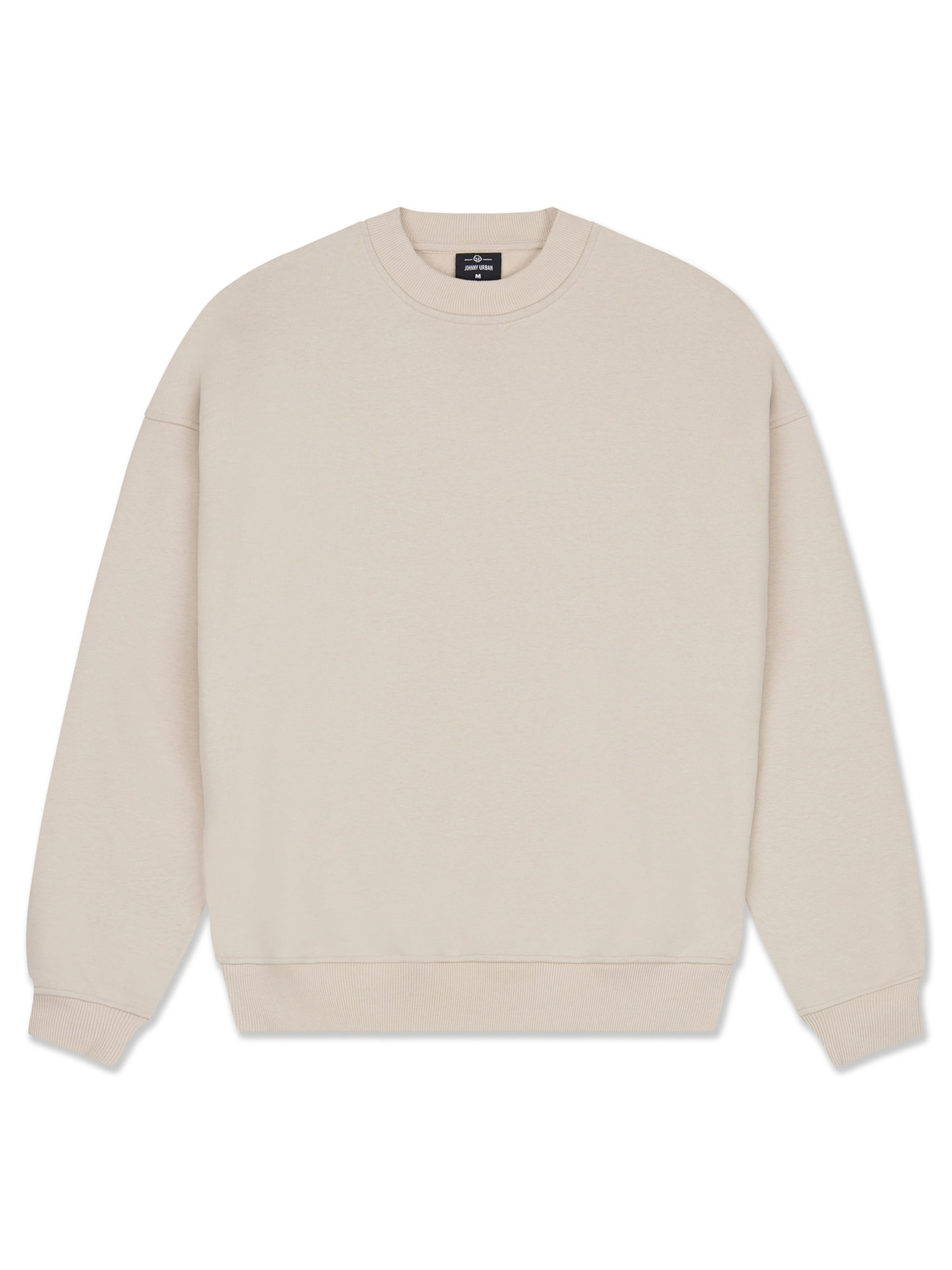 Johnny Urban Μπλούζα φούτερ 'Carter Oversized' σε μπεζ: μπροστά