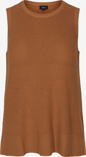 Zizzi Pull-over 'Mjolie' en marron, Vue avec produit