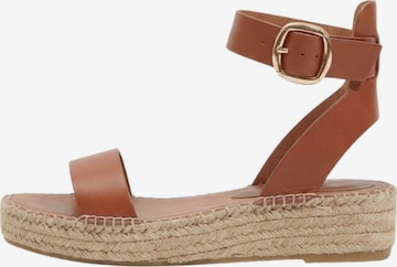 South Beach Sandal in Beige: front
