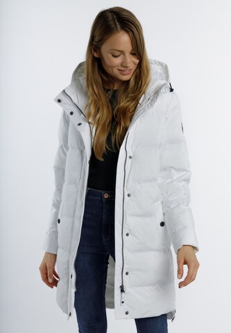 DreiMaster Maritim Winter Coat in White: front