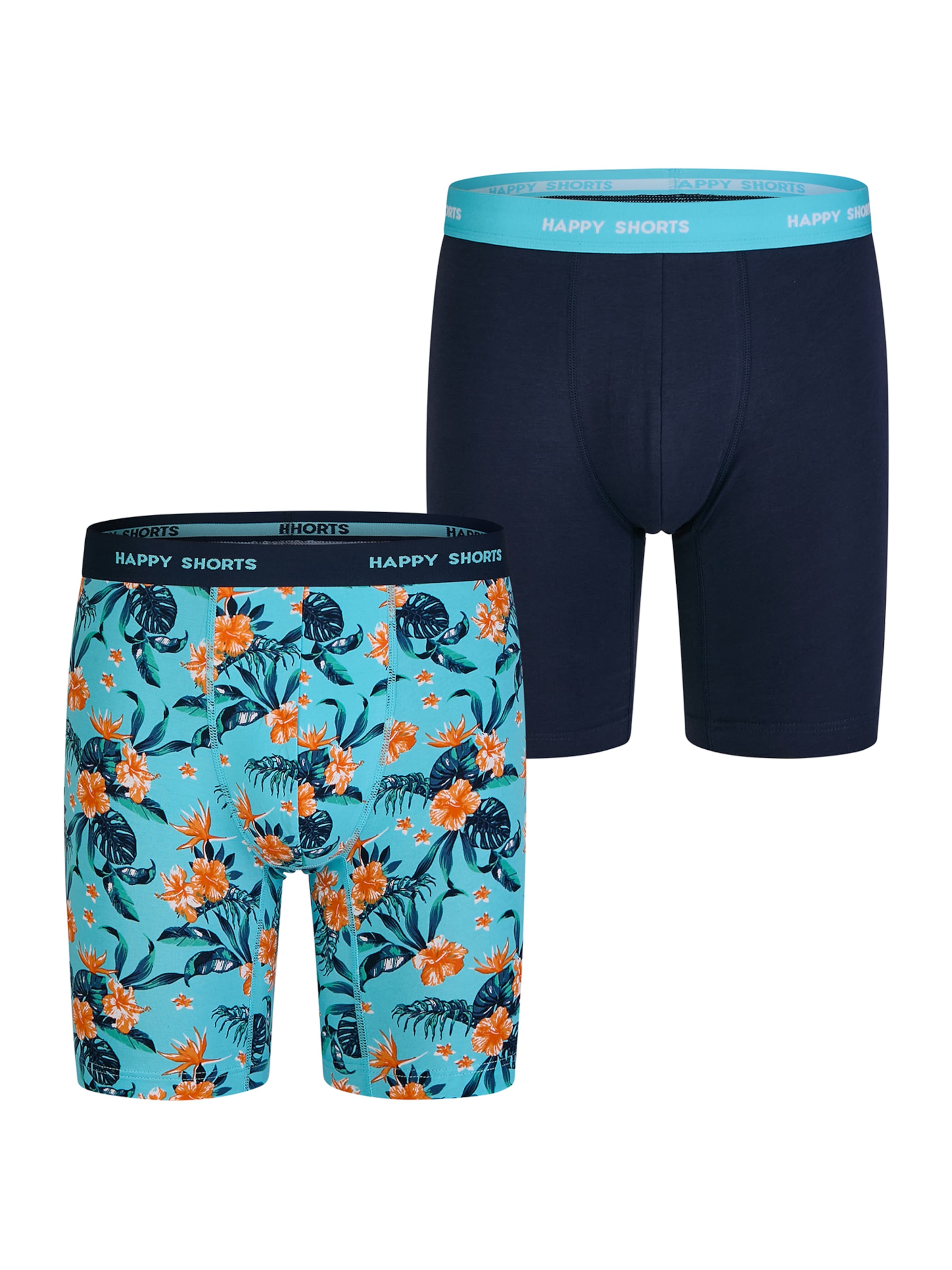Boxers ' Jersey Boxer Briefs ' Happy Shorts en mélange de couleurs : devant