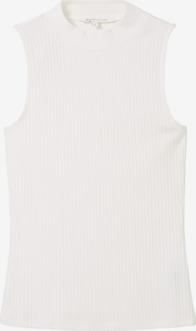 TOM TAILOR DENIM Top in Weiß: Vorderseite