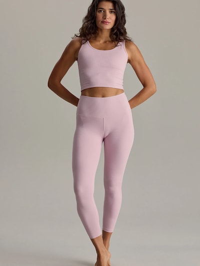 Hey Honey Leggings 'Cropped & Ribbed'‌‌‌‌‌‌ in XS in pastellpink, Produktansicht