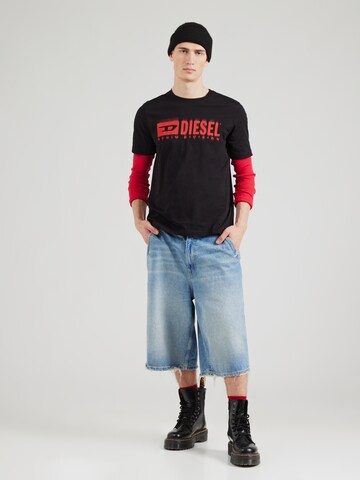 DIESEL Shirt 'T-ADJUST-Q7' in Zwart