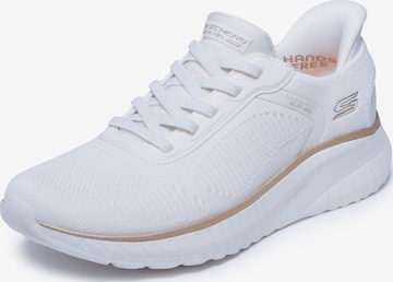 Baskets basses 'Bobs Squad' SKECHERS en blanc : devant