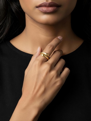 Vielring Ring 'Offener Umarmungsring Liebe' in Gold: front