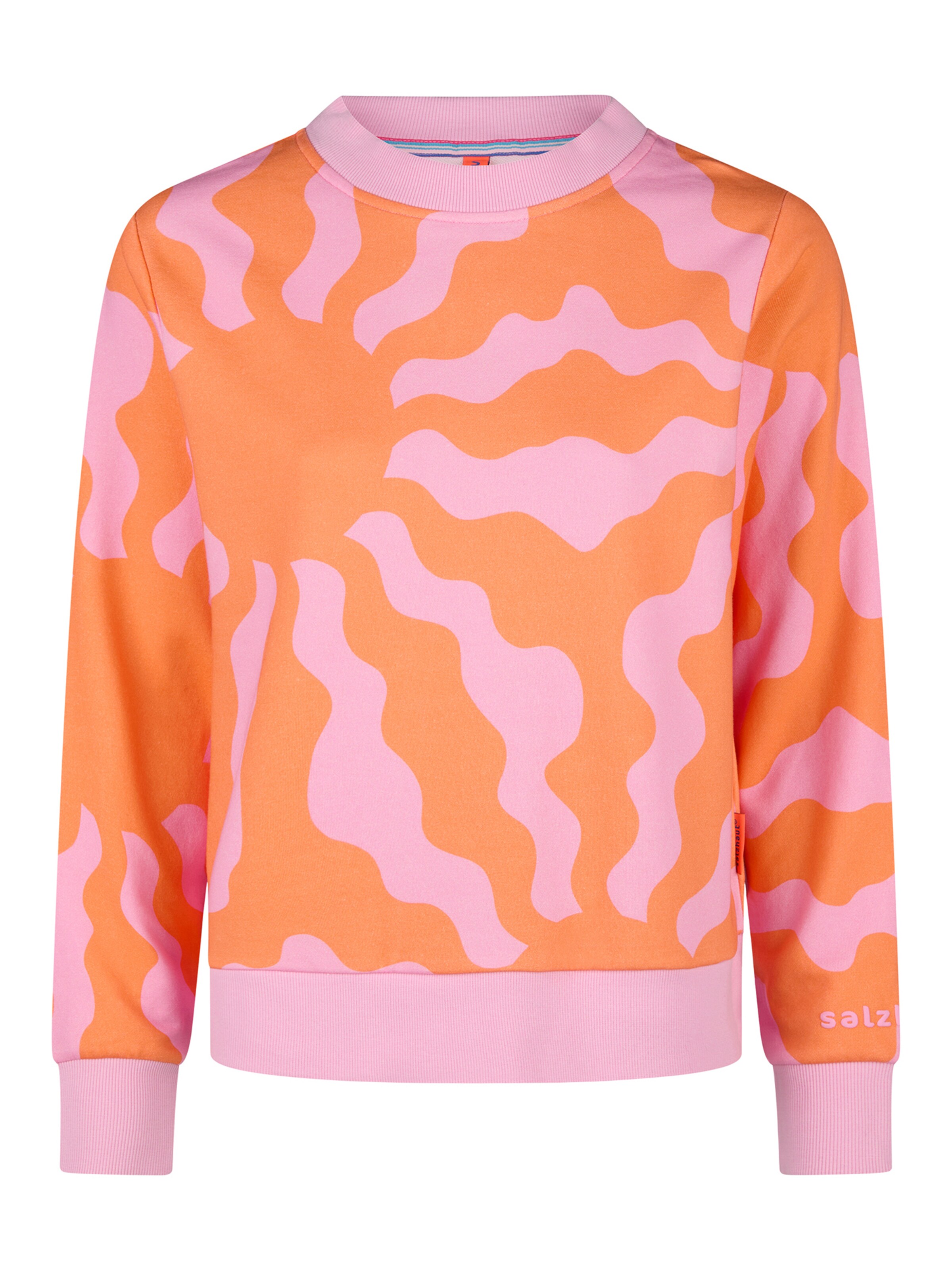 salzhaut Sweatshirt 'Utmessen' in Orange: front