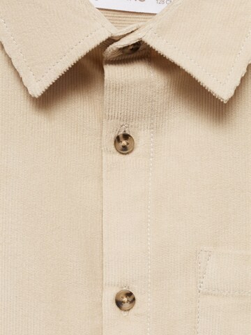 MANGO KIDS Regular fit Button Up Shirt 'COEN' in Beige