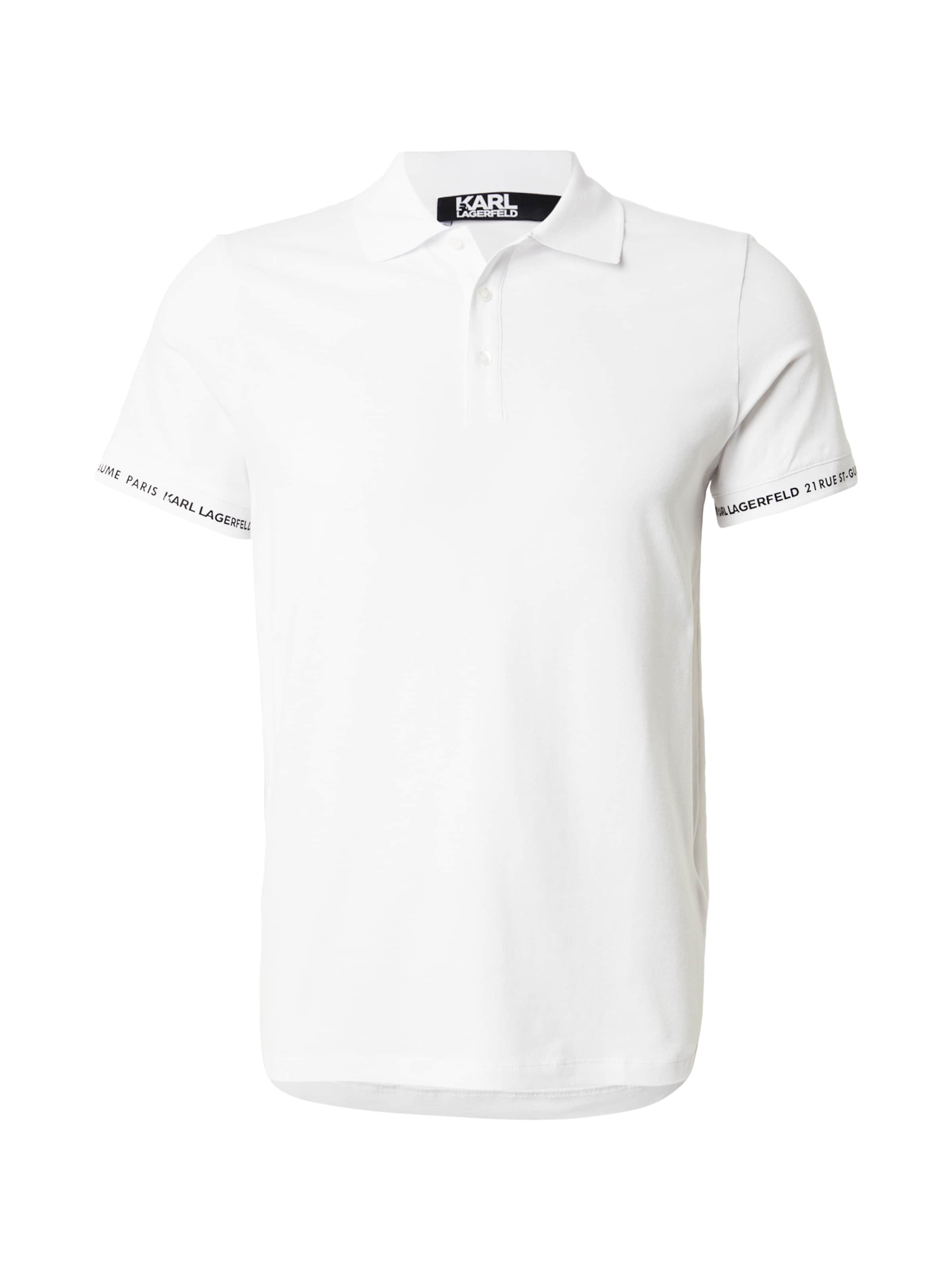Karl Lagerfeld Poloshirt in Weiß: Vorderseite
