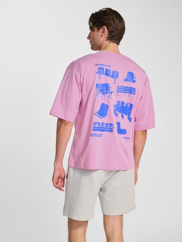 Hummel Shirt 'Sunday' in Lila: voorkant