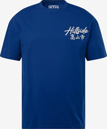 T-Shirt STHUGE en bleu : devant