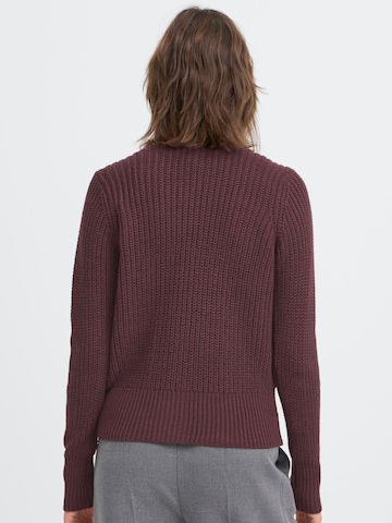 Oxmo Gebreid vest ' OXFKANNA ' in Bruin