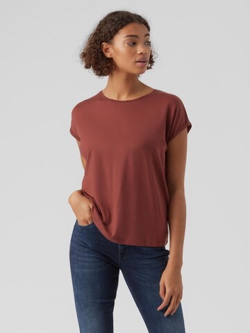 VERO MODA Shirt 'AVA' in Bruin: voorkant