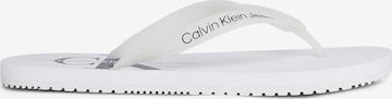 Calvin Klein Jeans T-Bar Sandals in White