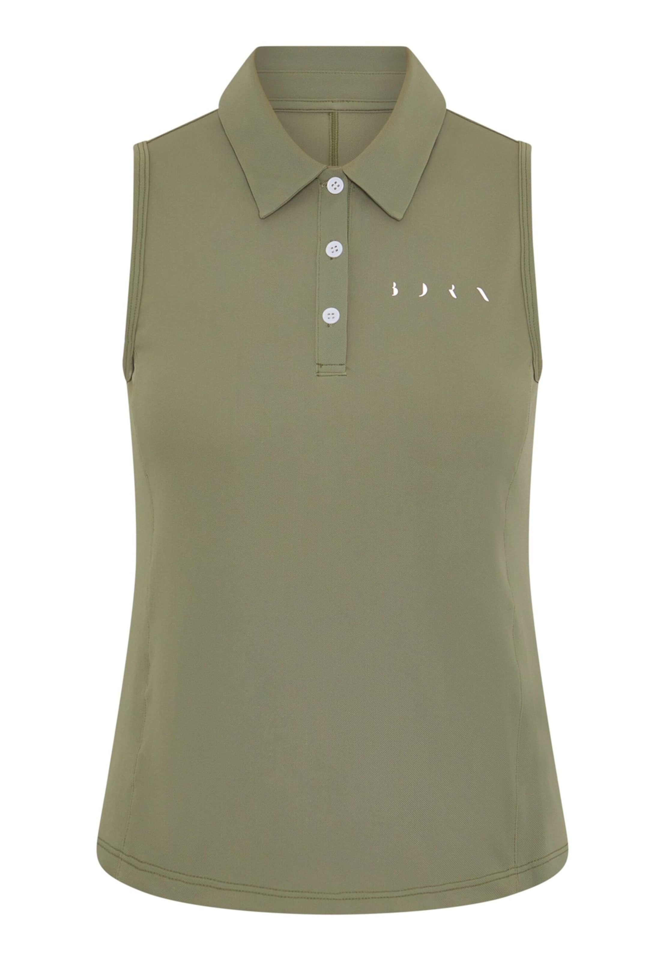 Born Living Yoga Sporttop 'Retro' in Grün: Vorderseite