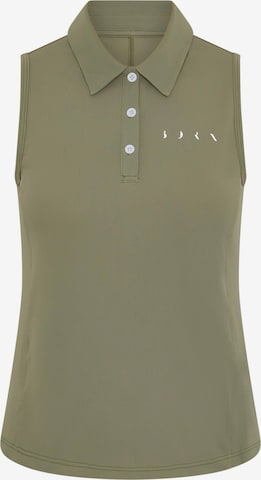 Born Living Yoga Sports top 'Retro' in Green: front