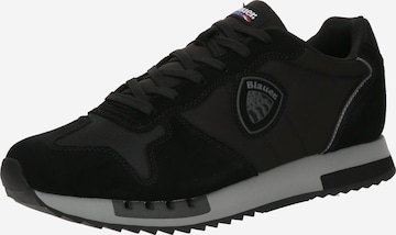 Baskets basses Blauer.USA en noir : devant