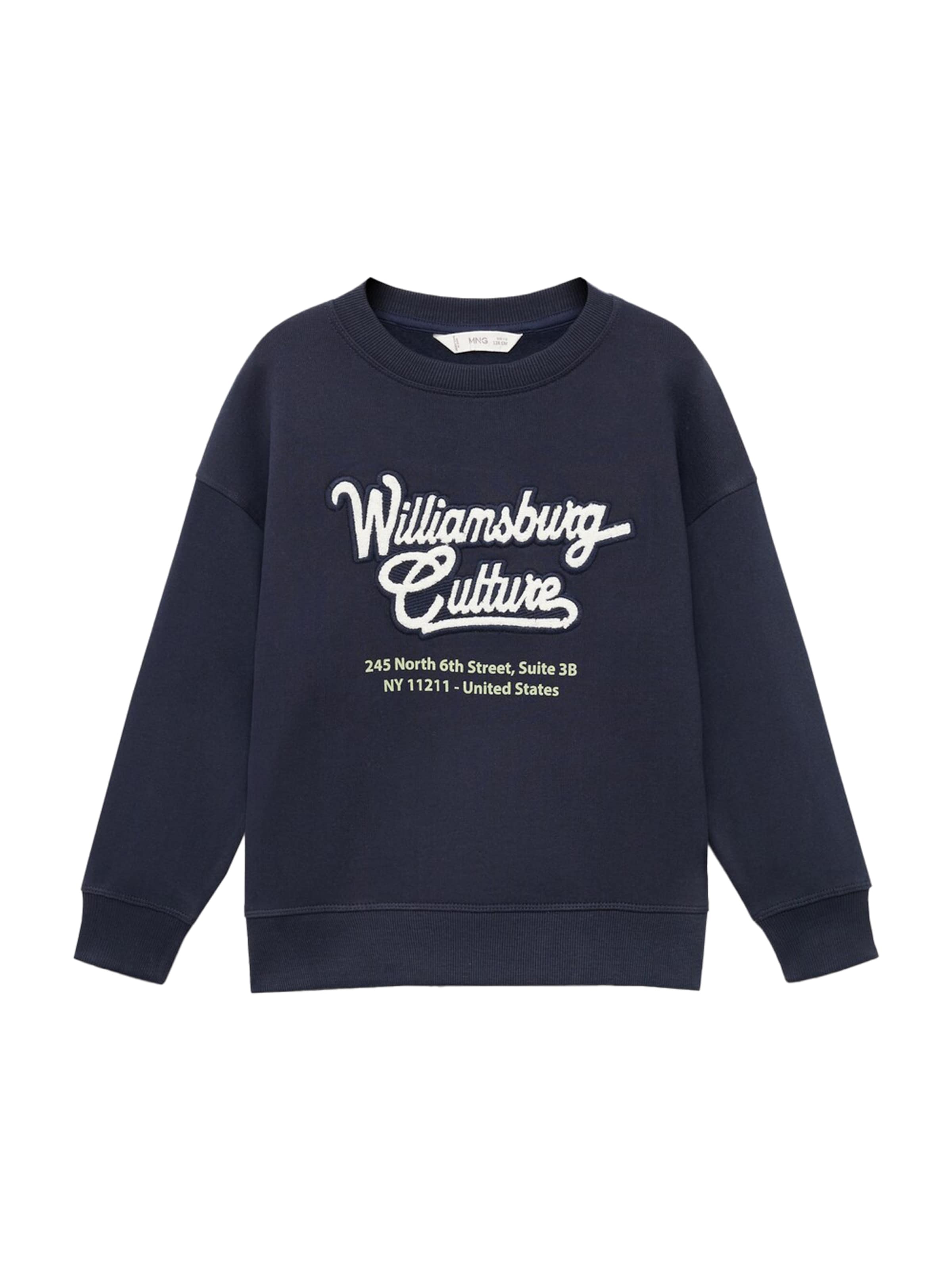 MANGO KIDS Sweatshirt 'WILLI' i blå: framsida