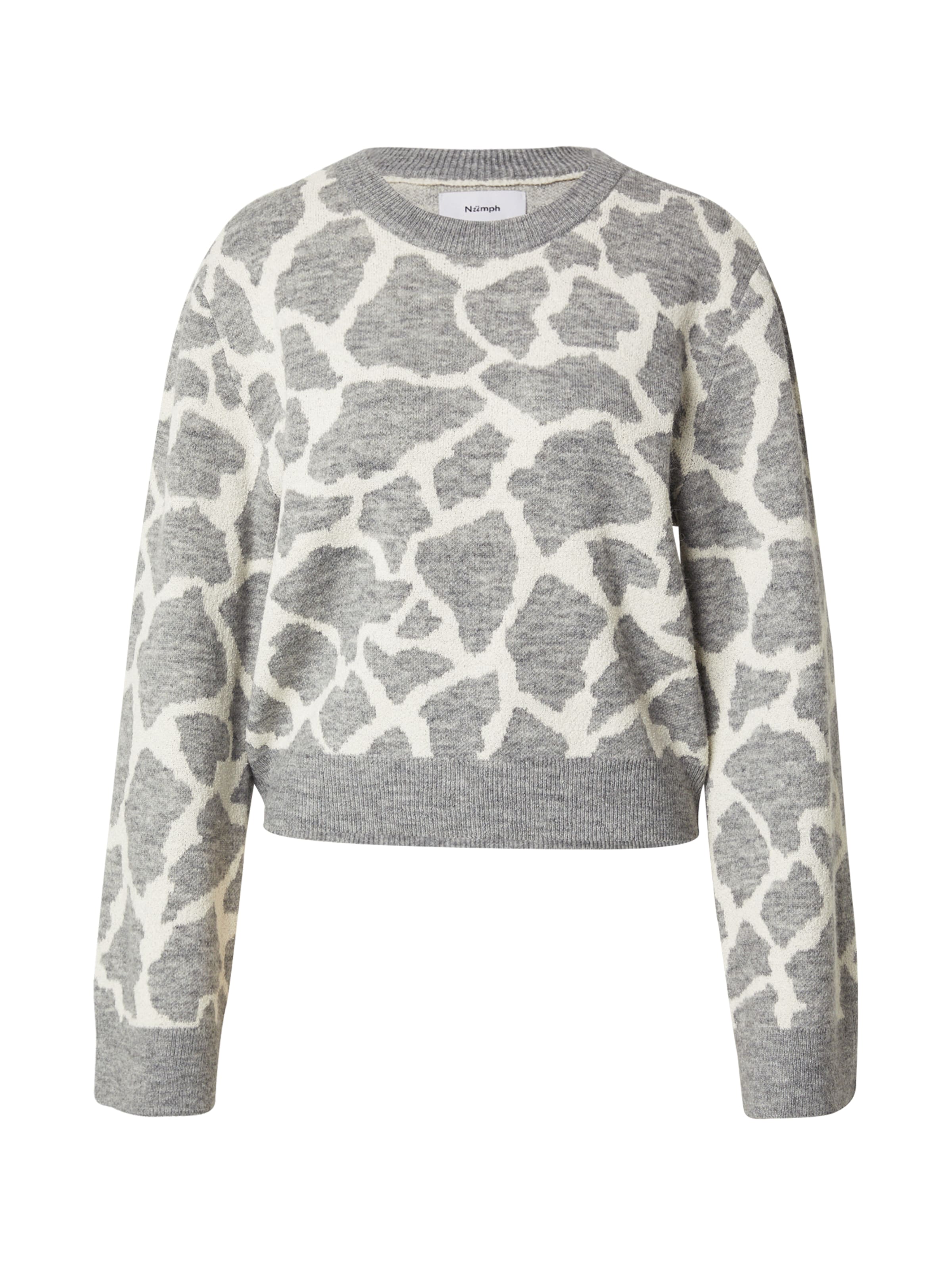 NÜMPH Pulóver 'Grif' - szürke: elől