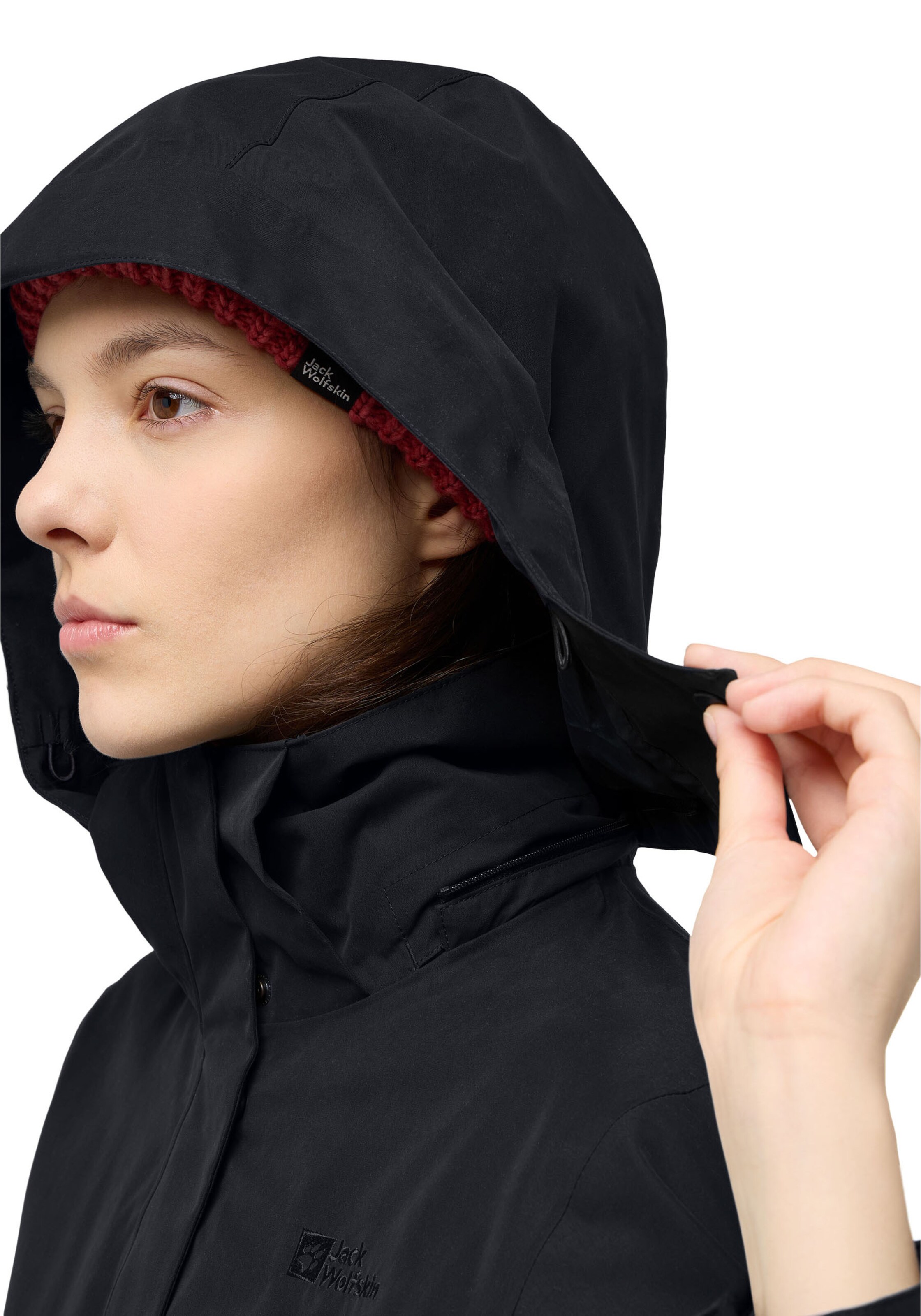 JACK WOLFSKIN Outdoor Jacket in Black