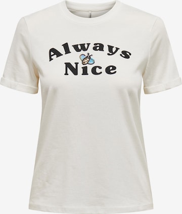 ONLY - Camiseta 'KITA' en blanco: frente