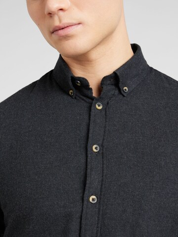 BLEND Regular fit Button Up Shirt 'Burley' in Black