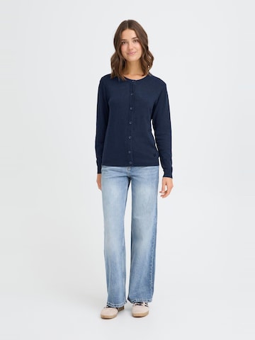 Oxmo Gebreid vest ' OXAIDA ' in Blauw