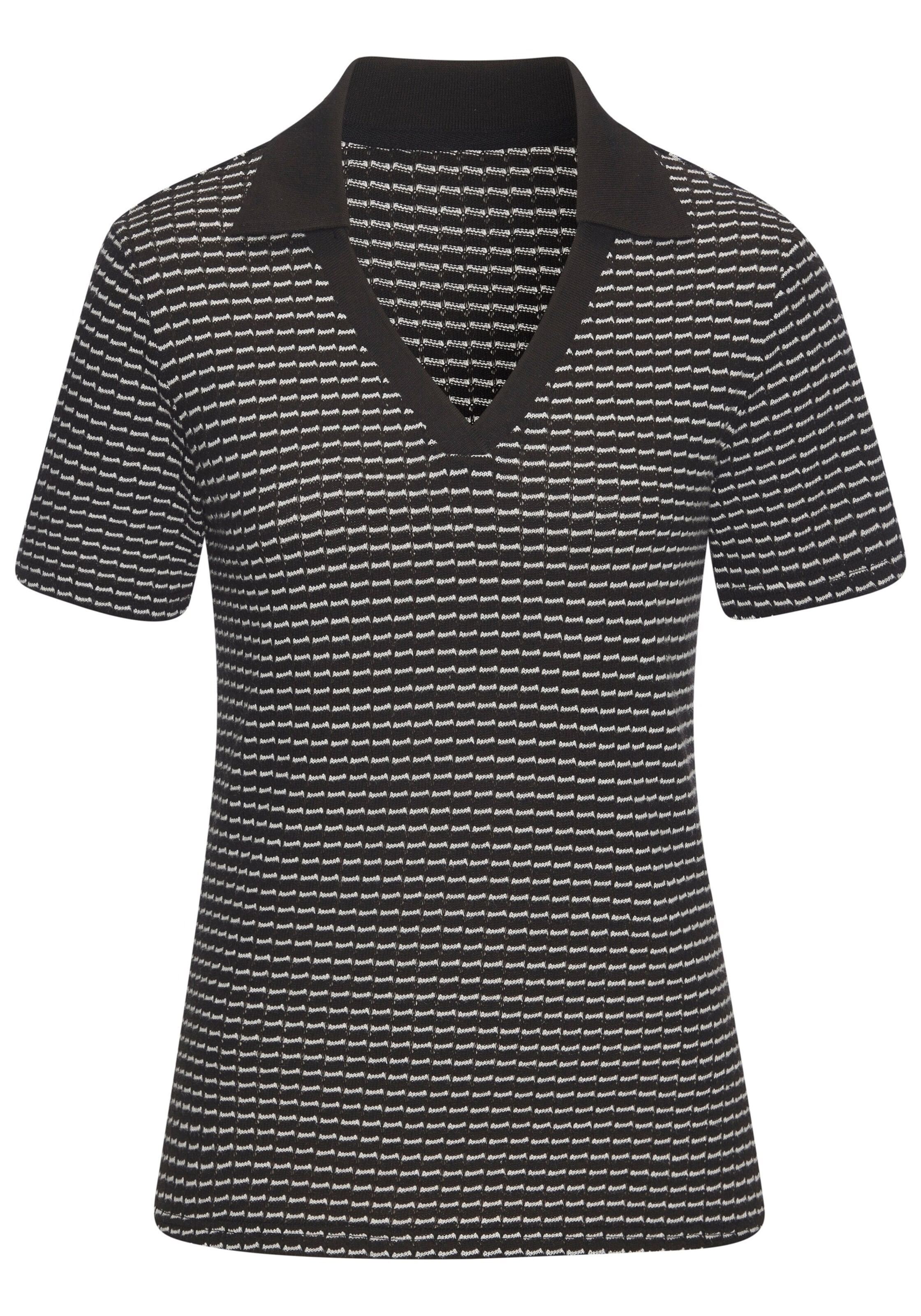 VIVANCE Poloshirt in Schwarz: Vorderseite