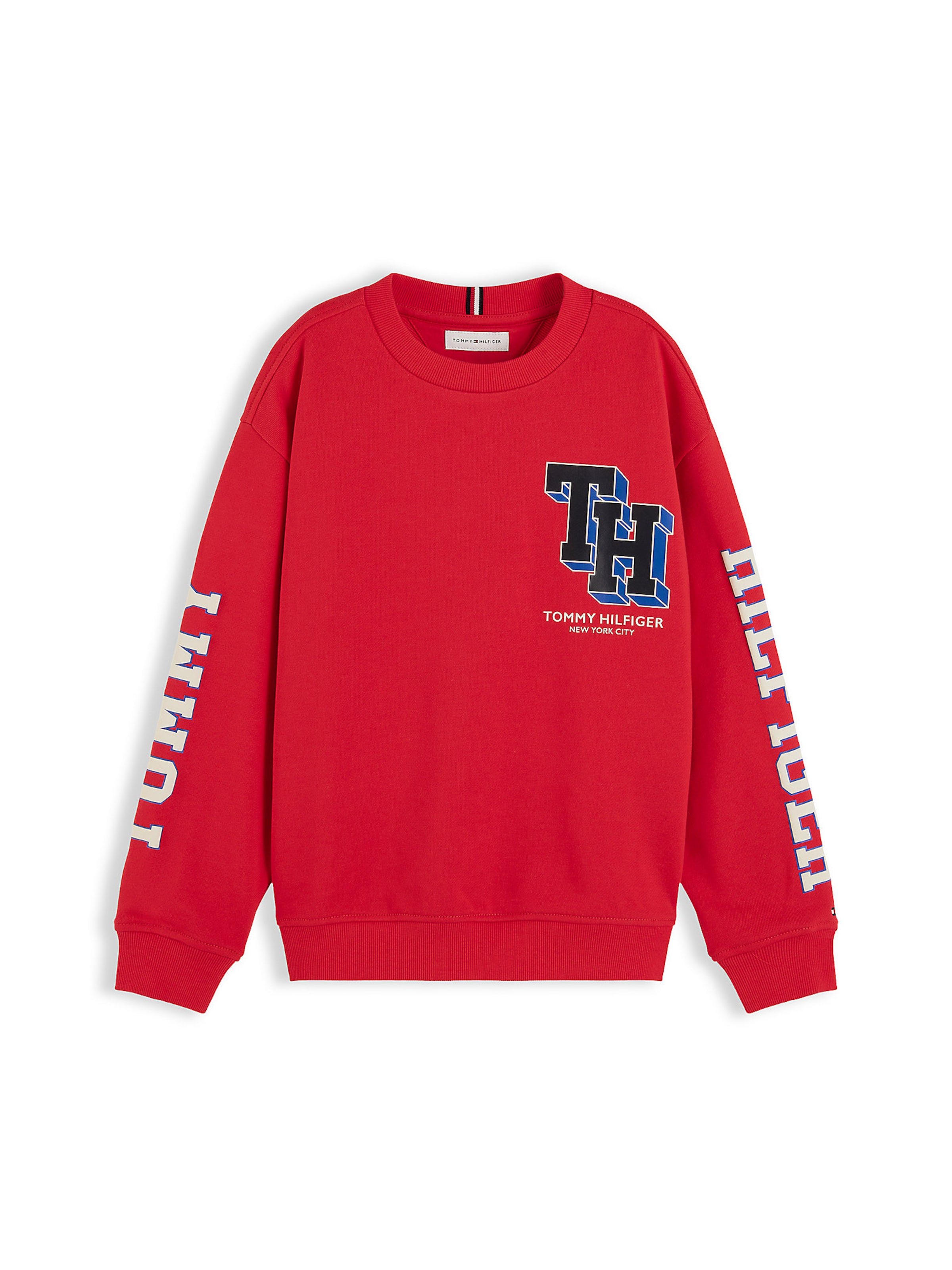 TOMMY HILFIGER - Sweatshirt em vermelho: frente