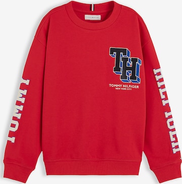TOMMY HILFIGER - Sweatshirt em vermelho: frente