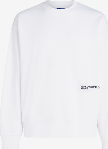 Sweat-shirt KARL LAGERFELD JEANS en blanc : devant