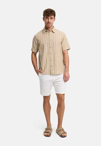 INDICODE JEANS Regular fit Overhemd ' INTrypper ' in Beige