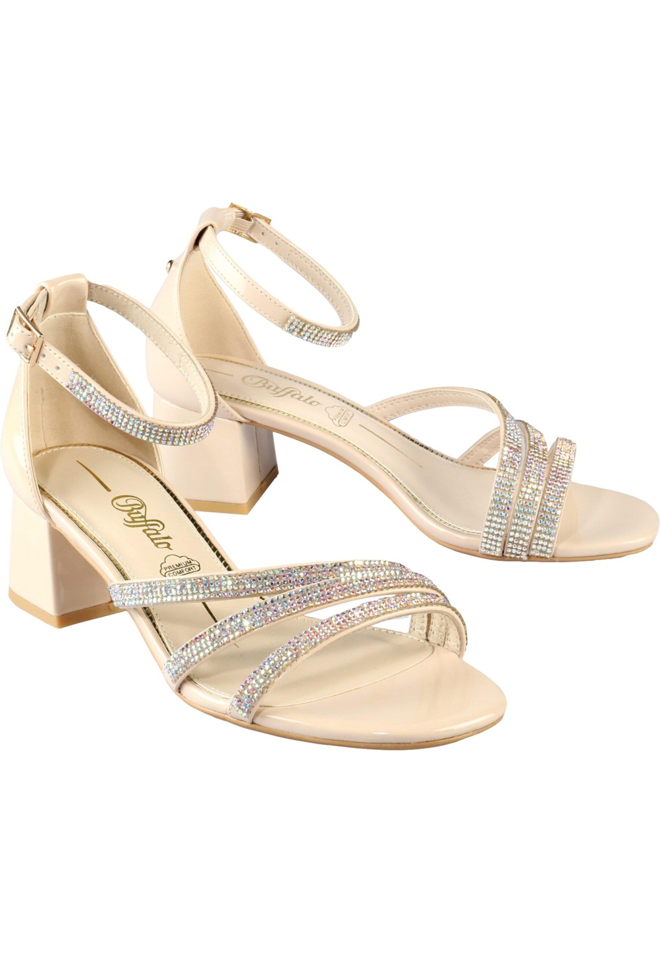 BUFFALO Strap Sandals in Beige