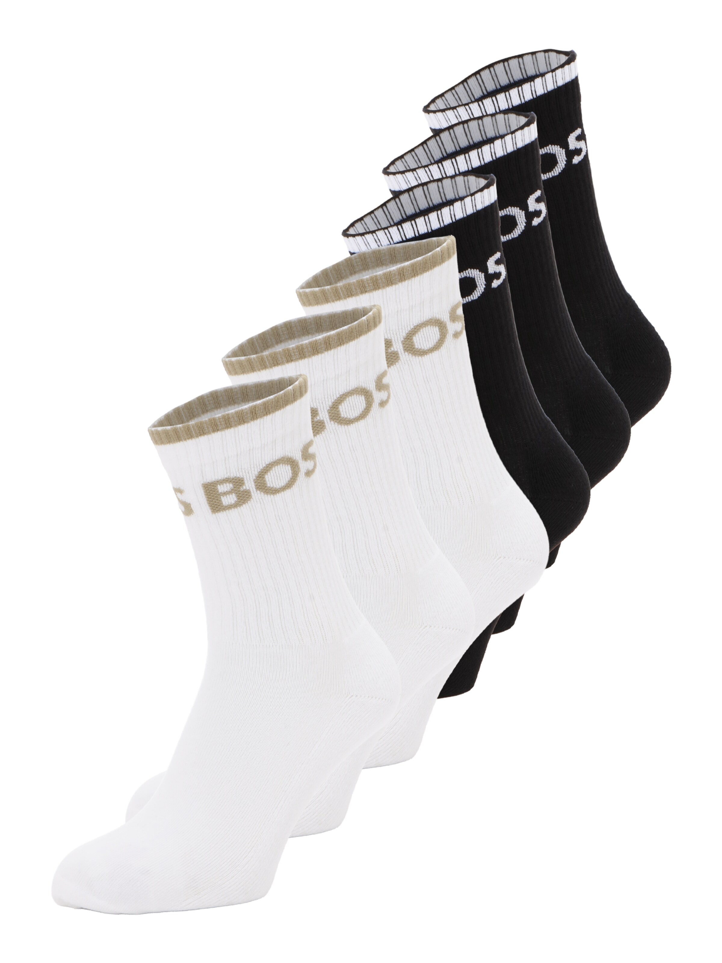 BOSS Socks in 39-42 in Beige / Black / White, Item view