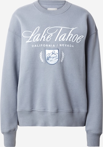 Abercrombie & Fitch Sweatshirt 'SUNDAY' in Blauw: voorkant