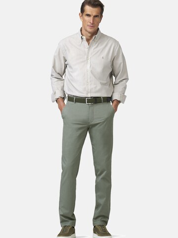 MEYER Regular Chino 'New York' in Groen