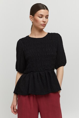 b.young Blouse in Black: front