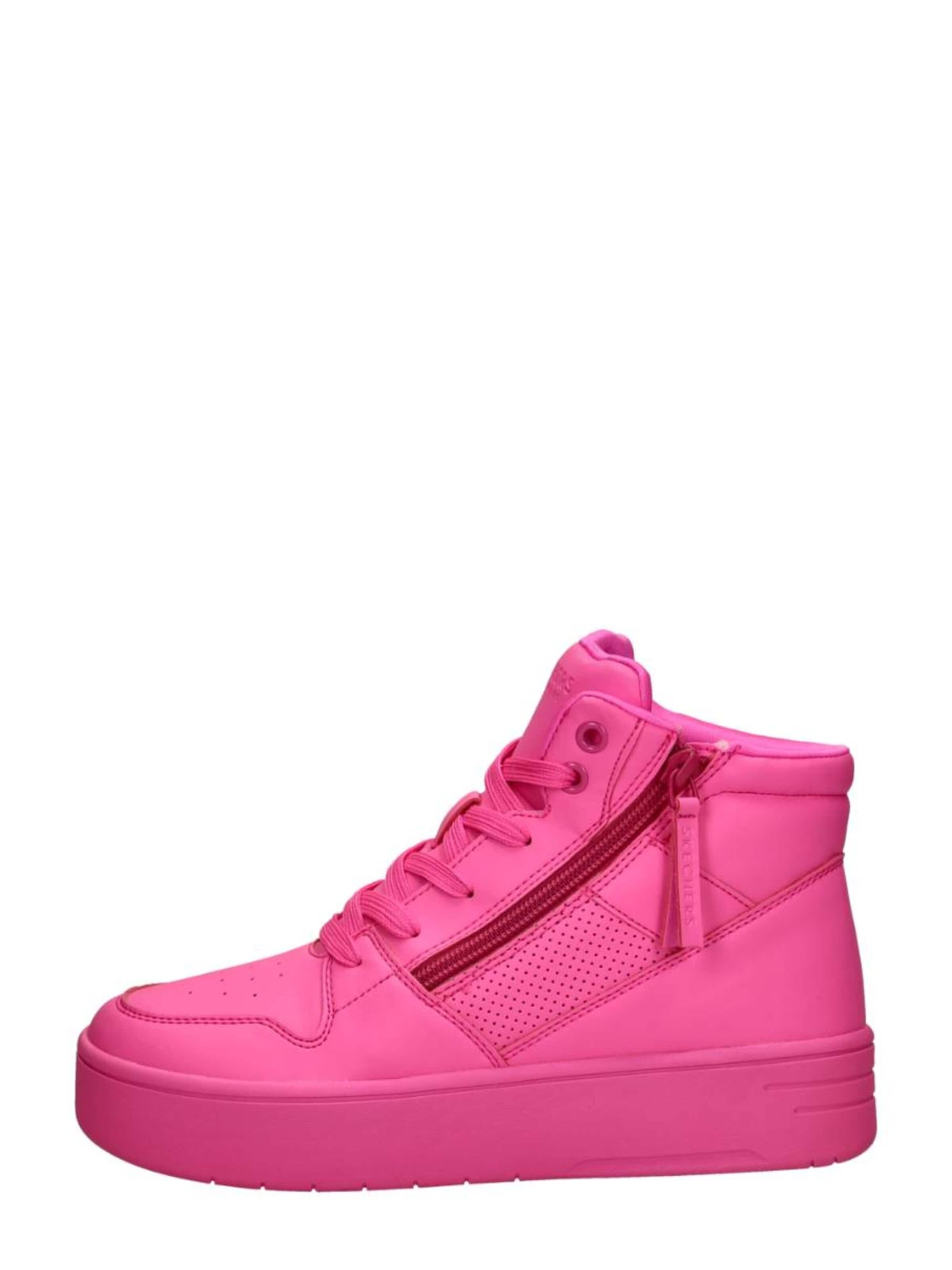 Baskets 'Court High - Color Voltage' SKECHERS en rose : devant