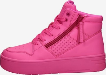Baskets 'Court High - Color Voltage' SKECHERS en rose : devant
