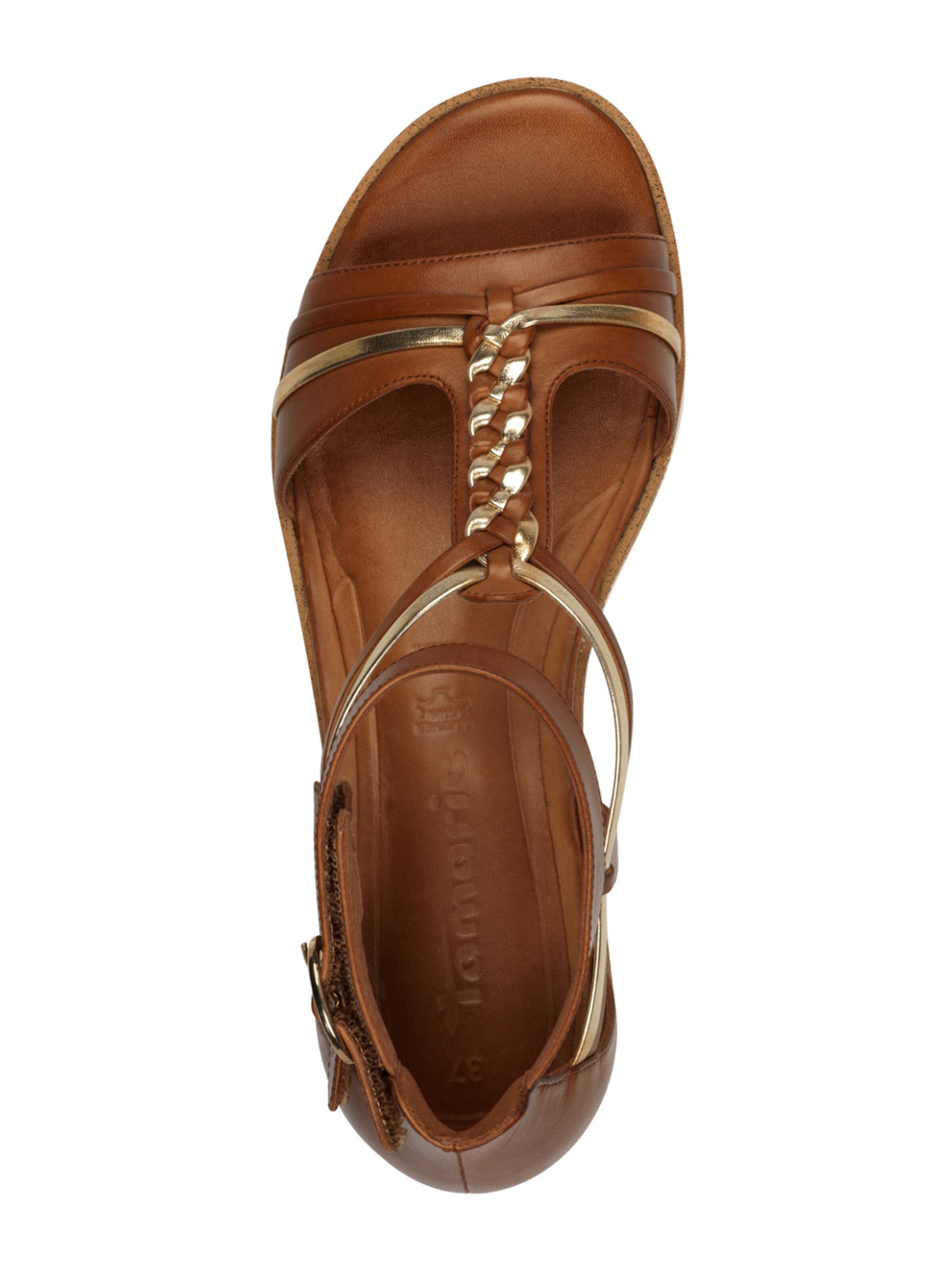 Tamaris Sandalen met riem in Bruin