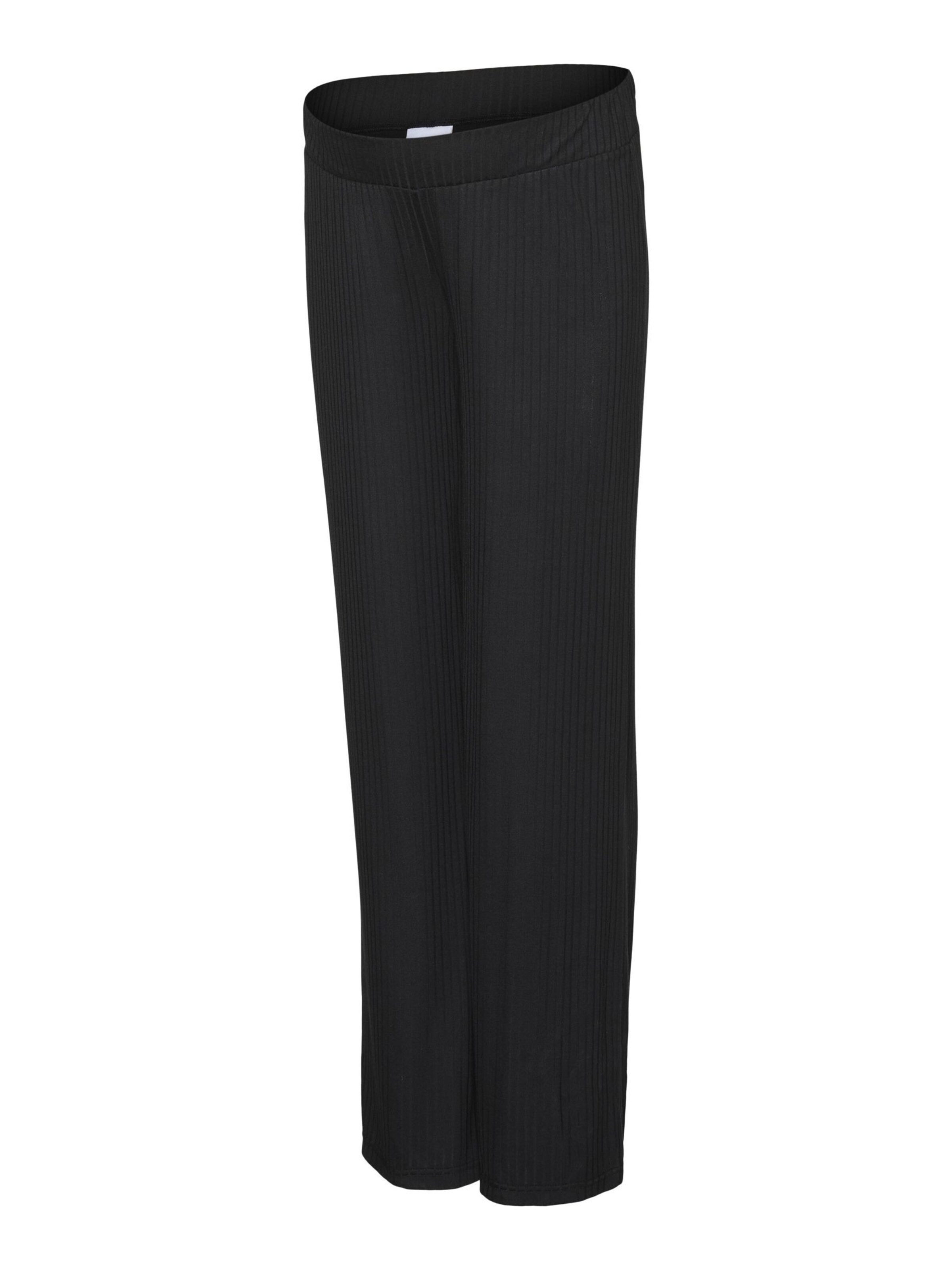 MAMALICIOUS Wide leg Trousers in Black: front