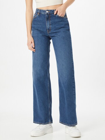 Monki Wide leg Jeans in Blauw: voorkant